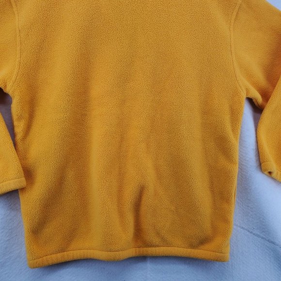 Lands End Sweater Men's Long Sleeve 1/4 Zip Polartec Pullover Yellow Extra Large - Picture 9 of 12